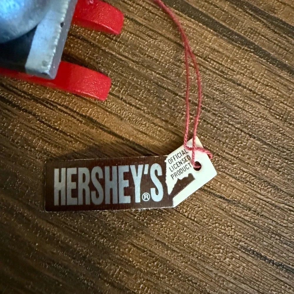 Vintage Kurt Adler Hersheys Chocolate Elf Chef on Wood Sled Christmas Ornament